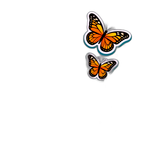 아름다운 정원 꽃과 나비 디자인