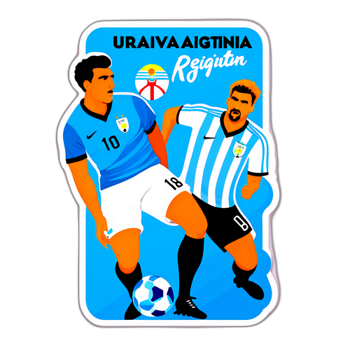 Rivalry Reignited: Uruguay vs Argentina Match Sticker
