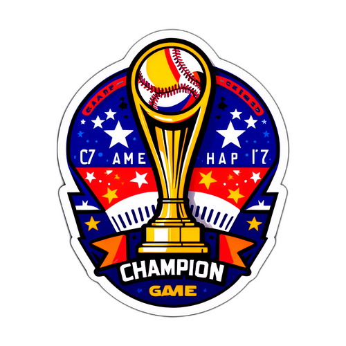 Vibrant World Series Trophy Sticker