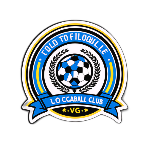 지역 축구 클럽의 중요성을 강조하는 스티커 디자인