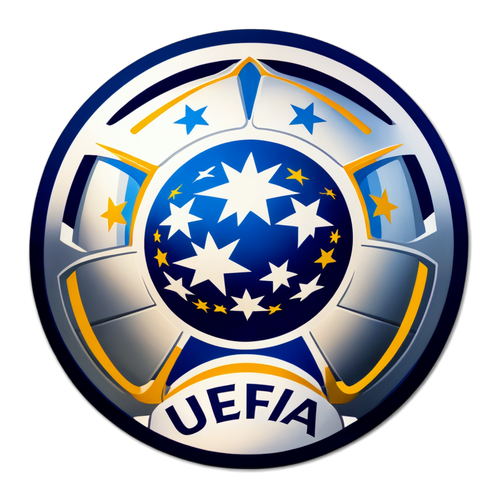 Descoperă Stickerul UEFA Care Vorbește Pe Ceea Ce Simți Ca Fan – Un Glob Albastru Pline De Energie și Festivitate!