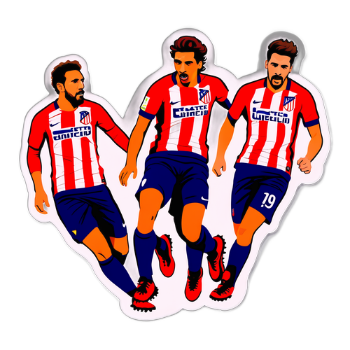 Atletico Madrid Spelare i Aktion