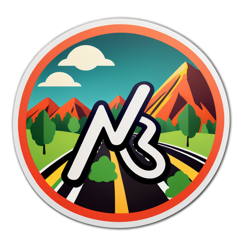 Sticker Minimalistik Tanda A66
