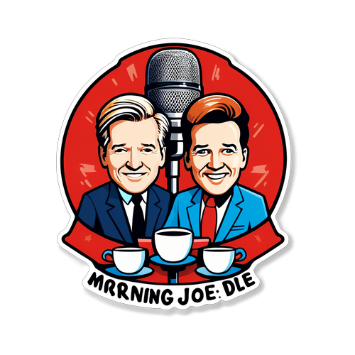 Wake Up to Politics: Morning Joe Inspired Sticker That'll Brew Up Conversations!