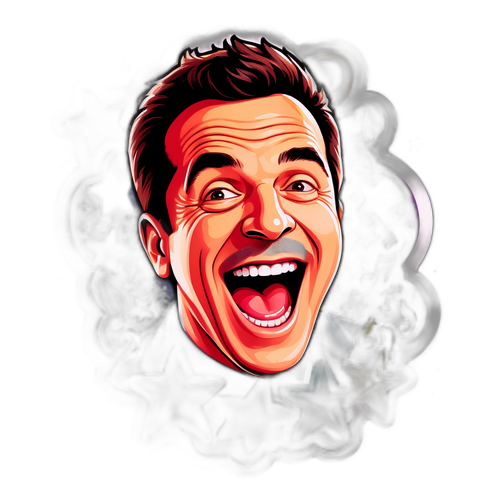 Vibrante sticker van Laurent Gerra