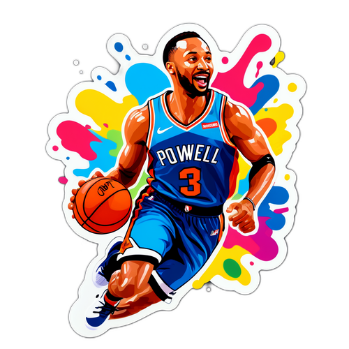 Autocollant de Norman Powell célébrant