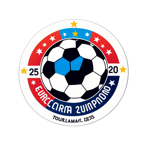 Adesivo retro per Euro 2025