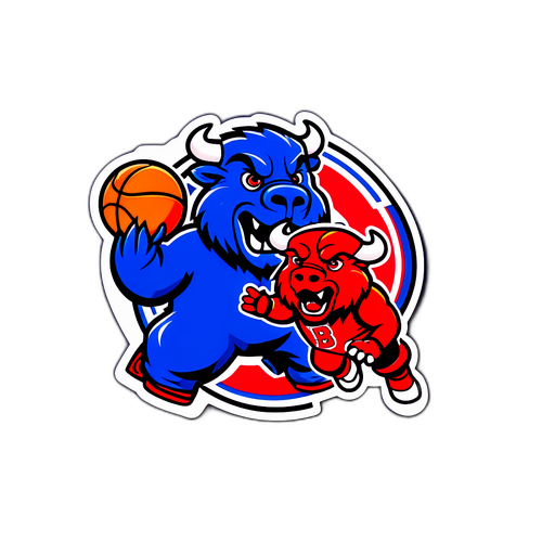 Adesivo do Jogo entre Pistons e Bulls