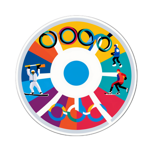Sticker som feirer Vinter-OL 2026