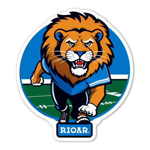 Detroit Lions Roar Sticker