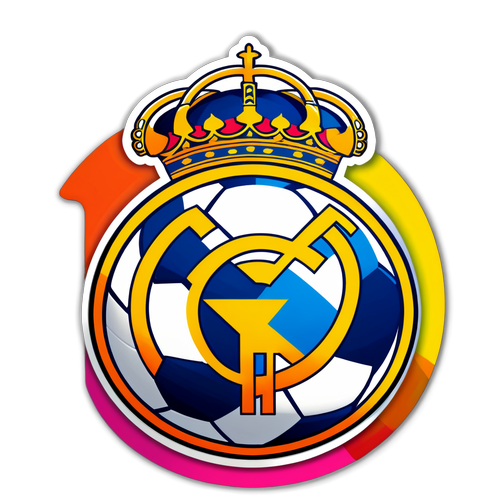 Hala Madrid! Scopri il Logo di Real Madrid con Colori Vibranti e Calcio Emozionante!