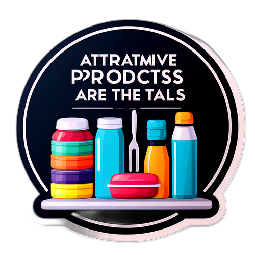 魅力的な商品がスタイリッシュなテーブルに展示されています