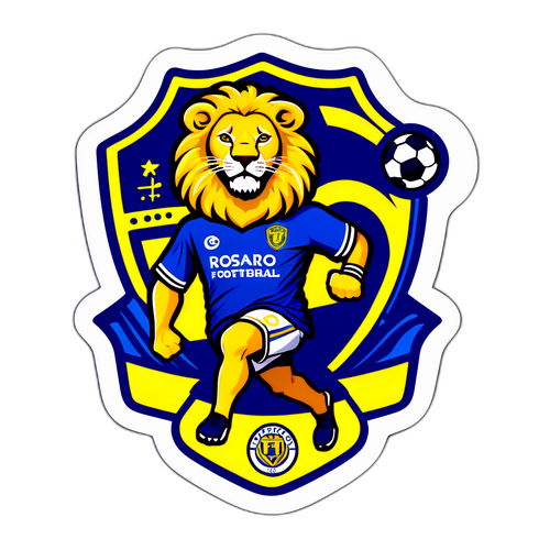 Sticker de Rosario Central con León