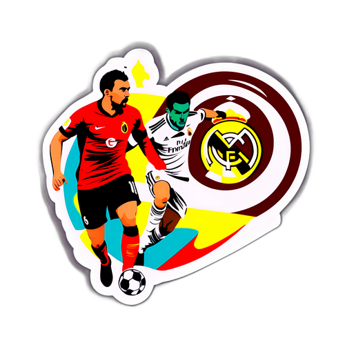 Sticker của Galatasaray và Real Madrid đấu trên sân bóng