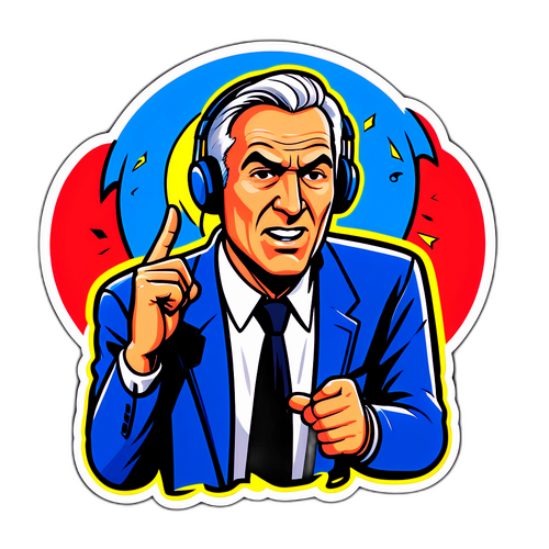 Maç Analizi Yapan Spor Yorumcusu Sticker