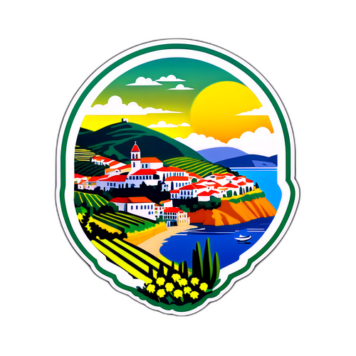 Gyönyörű Portugál Tájak Matrica