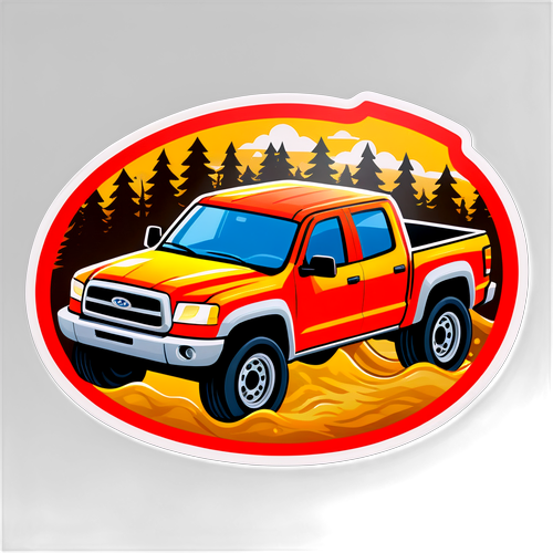 Adesivo Estilizado para Evento de Mudding no Canadá