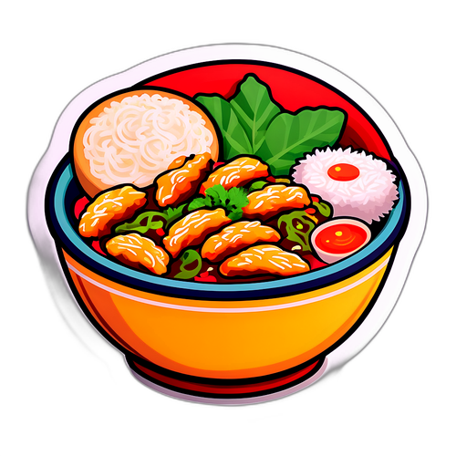 Asian Food in a Bowl
