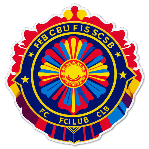 Sticker cu emblema clubului FCSB