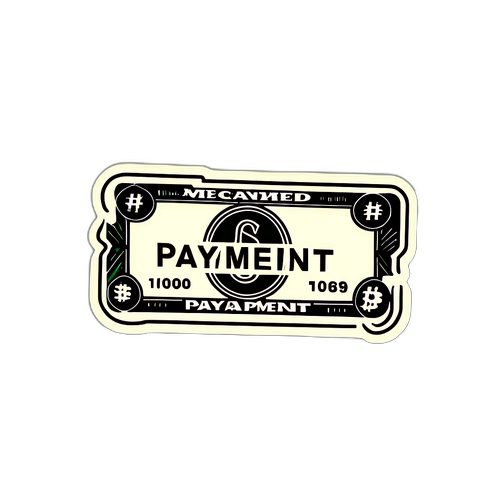 Стикер с надписью "Payment"