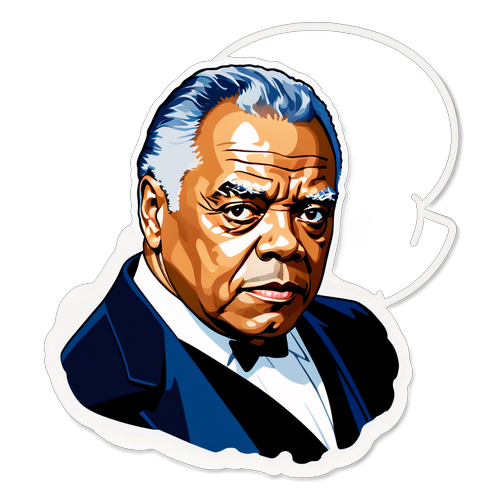 Der legendäre James Earl Jones: „Möge die Macht mit dir sein!“ - Ein Sticker für Filmfans!