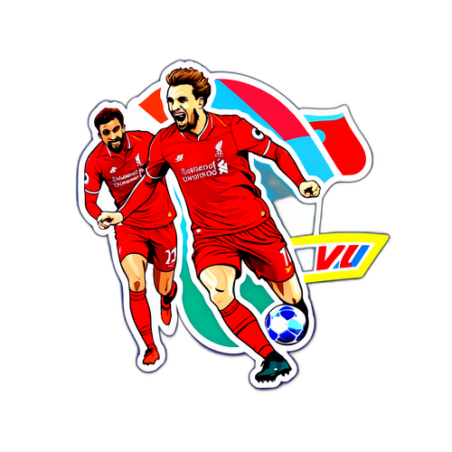 利物浦足球隊對布萊頓的比賽貼紙