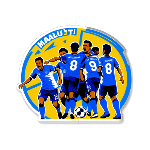 Stiker Pertandingan Malut United vs. Persib Bandung