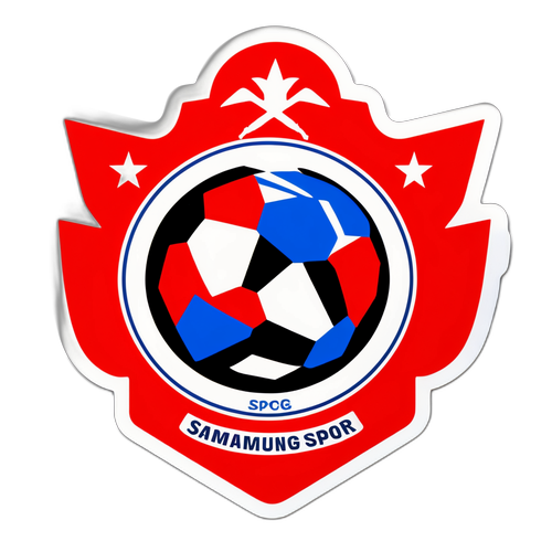 Nostalgischer Aufkleber mit dem Emblem von Samsunspor