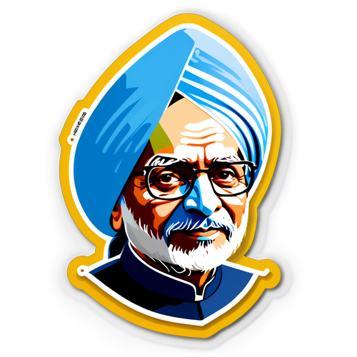 Portrait stylisé de Dr. Manmohan Singh