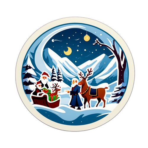 Δημιουργία αυτοκόλλητου εμπνευσμένου από τις σκηνές της ταινίας "Χριστουγεννιάτικη Ιστορία"