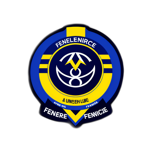 Unik Fenerbahce fanklæb badge design med motiverende citater