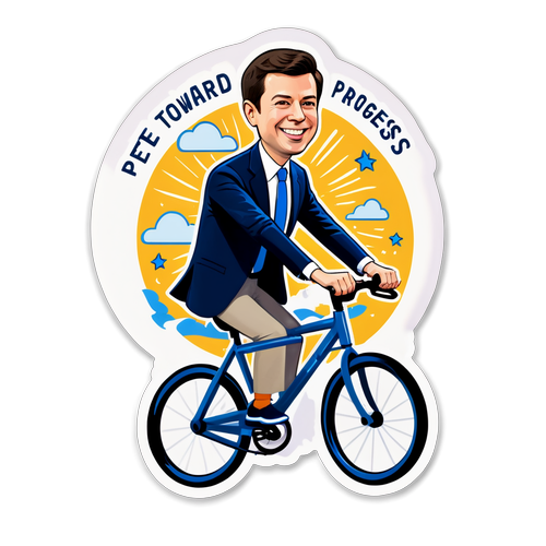 Pedal Towards Progress: Why Pete Buttigieg's Whimsical Bicycle Sticker is More Than Just Campaign Art!