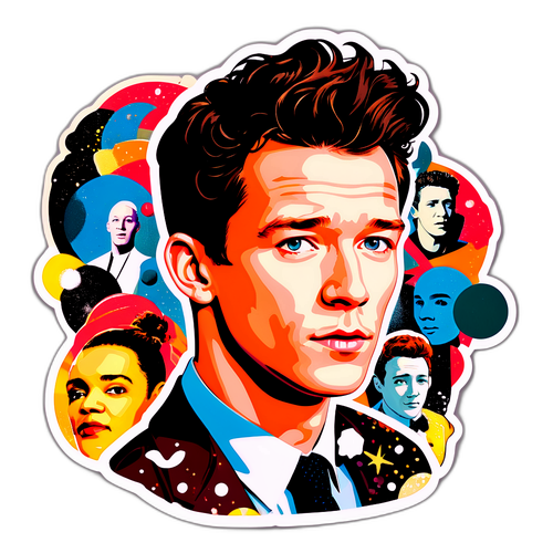 Konstnärlig collage av Callum Turner