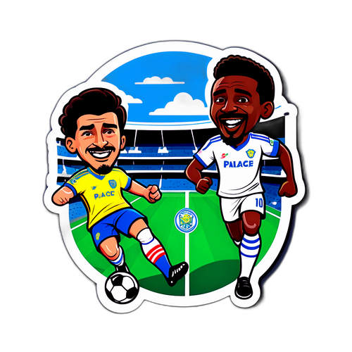 Sticker vui nhộn trận đấu Leeds vs Crystal Palace