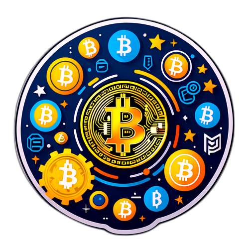Bitcoin Munt Sticker