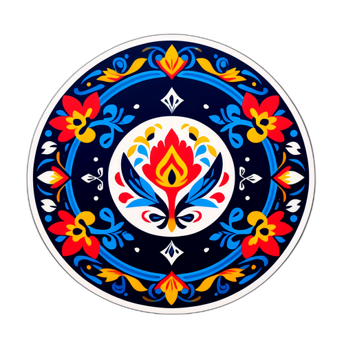 Yüksekova Folklor Motifi Sticker