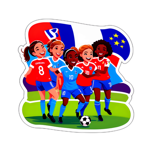 Naisjalkapallon Euroopan mestaruuskilpailut, voitto ja iloiset kasvot