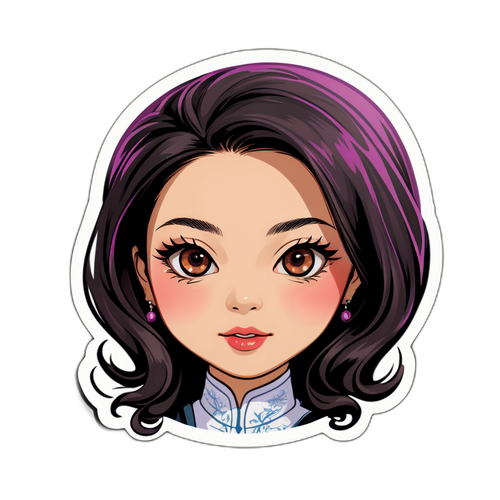 สติ๊กเกอร์ที่ส่งเสริมผลงานของ Jennie Han