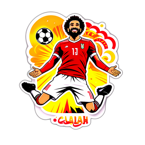 Mohamed Salah i sin berömda firandepose