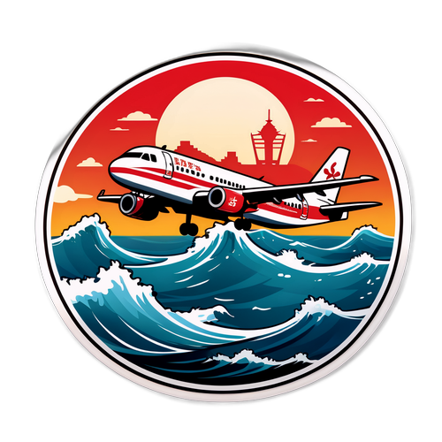 海上救援场景贴纸设计