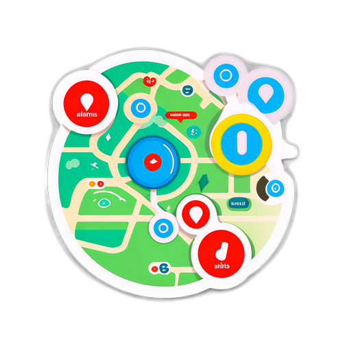 Ілюстрація візуальної карти з сигналами тривоги