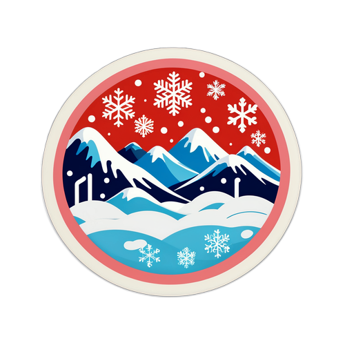 冬季北京降雪贴纸