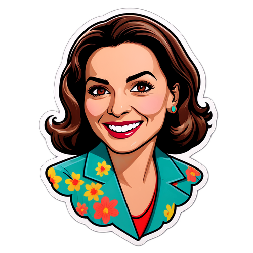 Αυτοκόλλητο με τη Χέλεν Καστάνη