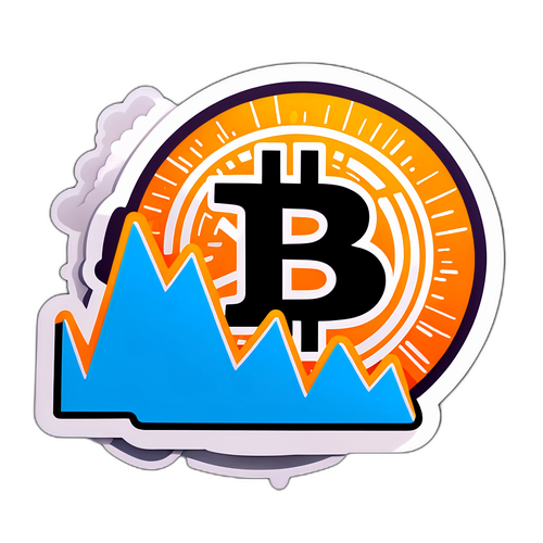 비트코인 상승 그래프 스티커