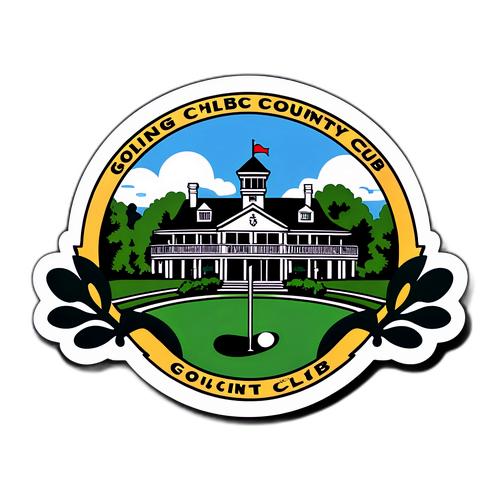 Vintage-sticker med Oakmont Country Club