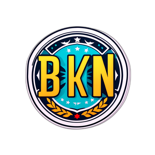 Stiker BKN Modern dengan Elemen Birokrasi