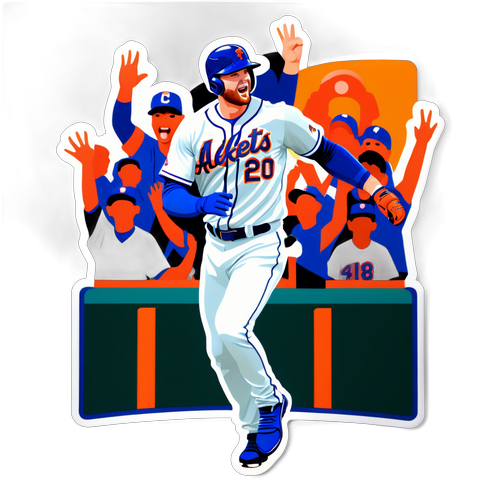Iconic Home Run Celebration Sticker