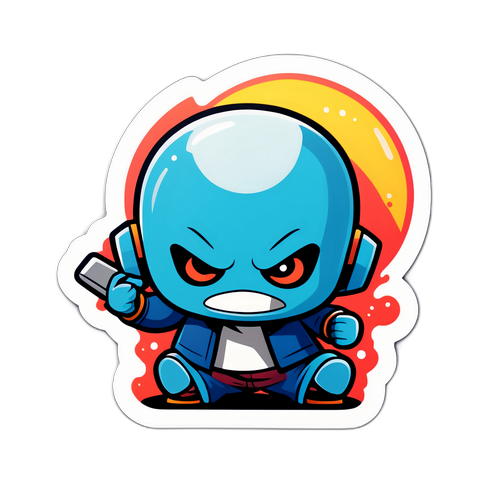 サイボーズのキャラクターのステッカー