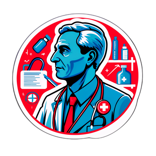 Adesivo di Matteo Bassetti: Salute e Progresso Medico