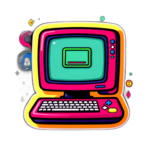 En sjov klistermærke af en computer med 'Steam Down' fejlmeddelelse